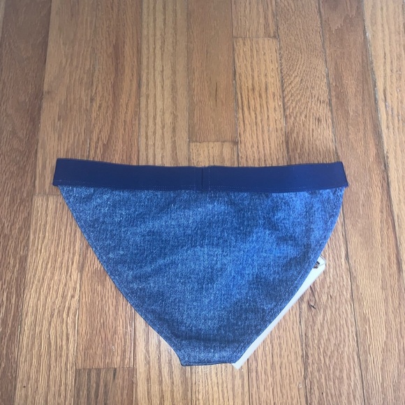 Shakuhachi Good Genes Faux Denim Bikini Bottom Blue Size 5 (Small) - Picture 2 of 7